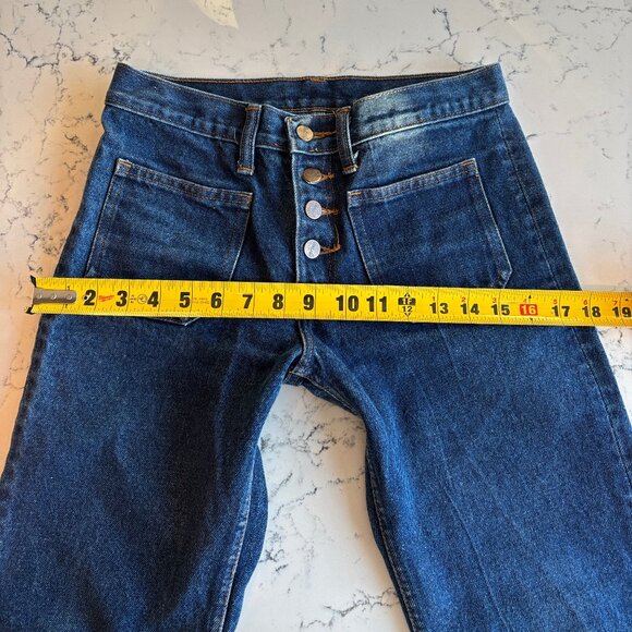 Vintage Blue Bell Wrangler low/mid rise bell bottom denim jeans - Picture 6 of 14